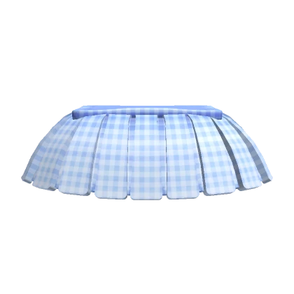 Mini Tennis Skirt Plaid -  Baby Blue