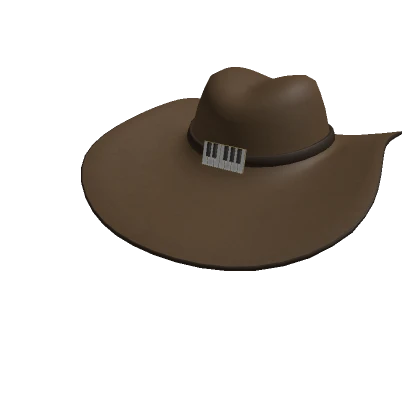 Brown Piano Cowboy Hat