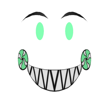 Glowing Mint Jolly Jester Face