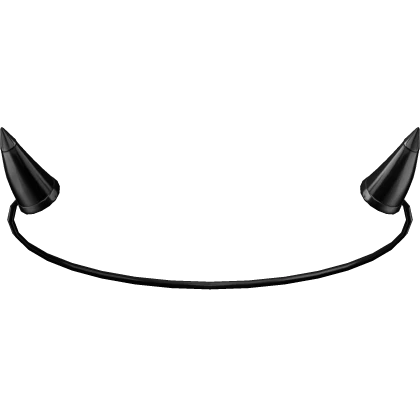 Metal Devil Halloween Horns - Black