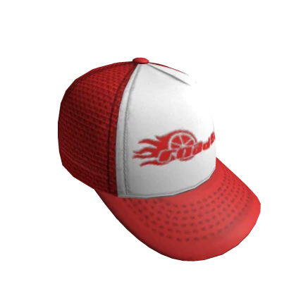 BACKWARDS ROADSTER TRUCKER CAP -- RED