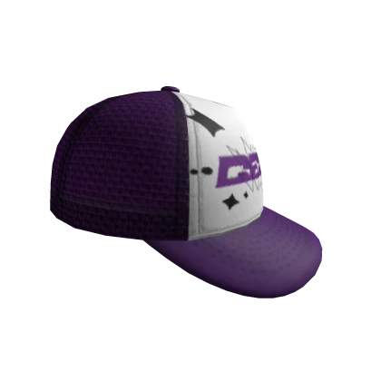 SIDEWAYS GENK[NITE] TRUCKER CAP -- PURPLE