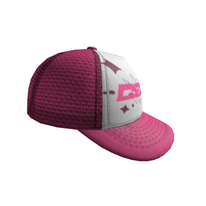 SIDEWAYS GENK[NITE] TRUCKER CAP -- PINK