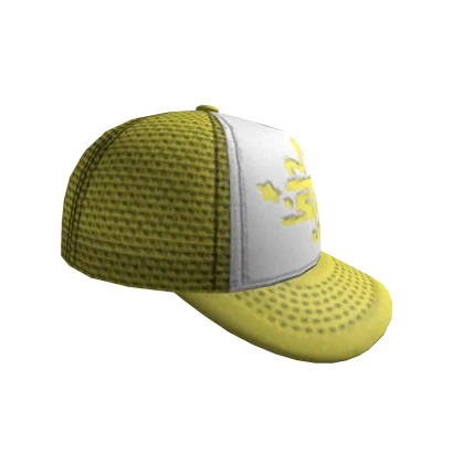 SIDEWAYS STAR TRUCKER CAP -- YELLOW