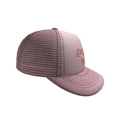 SIDEWAYS EV!L TRUCKER CAP -- PINK
