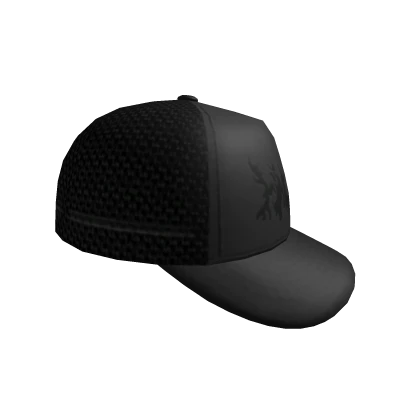 SIDEWAYS HAUNT TRUCKER CAP -- BLACK