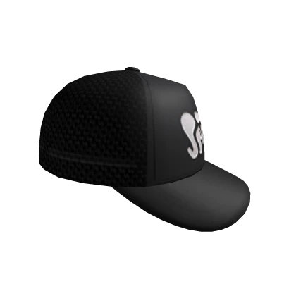 SIDEWAYS SPIRIT TRUCKER CAP -- BLACK