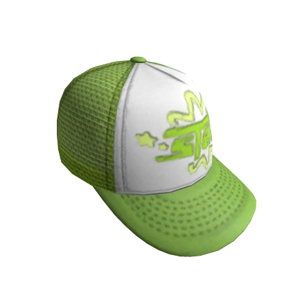BACKWARDS STAR TRUCKER CAP -- GREEN