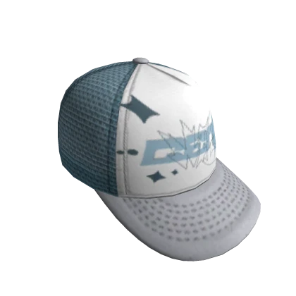 BACKWARDS GENK[NITE] TRUCKER CAP -- ROCK / BLUE