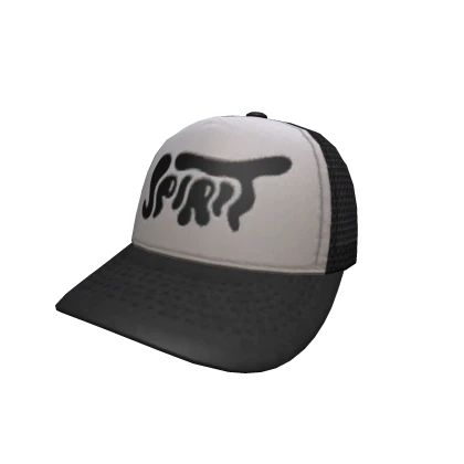 SPIRIT TRUCKER CAP -- BLACK / WHITE