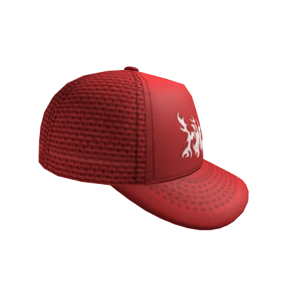 SIDEWAYS HAUNT TRUCKER CAP -- RED