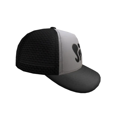 SIDEWAYS SPIRIT TRUCKER CAP -- BLACK / WHITE