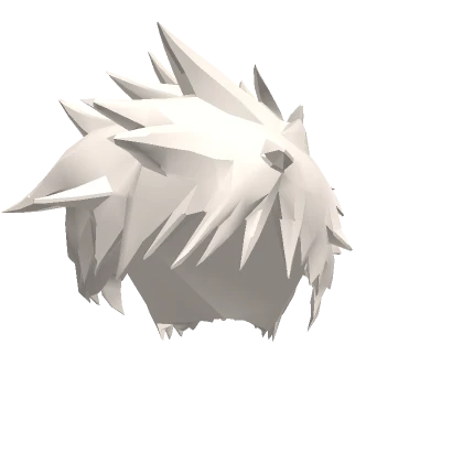 White Spiky Anime Hair