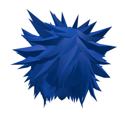 Blue Spiky Anime Hair