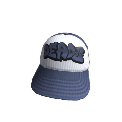 White&Blue Y2K Deads cap