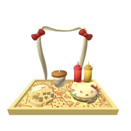 kawaii kitty fast food tray 3.0 ☆