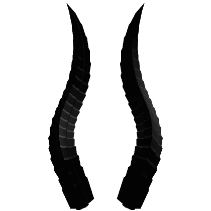 Black Halloween Horns