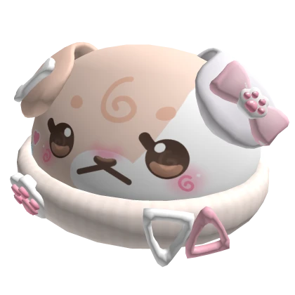 ♡ kawaii pastel brown candy puppy beanie