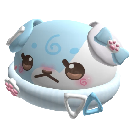 ♡ kawaii pastel blue candy puppy beanie