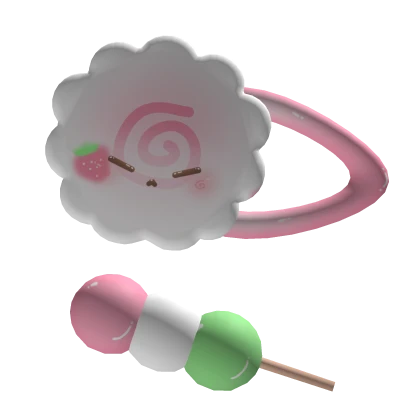 ♡ cutesi fishcake + dango hairclip