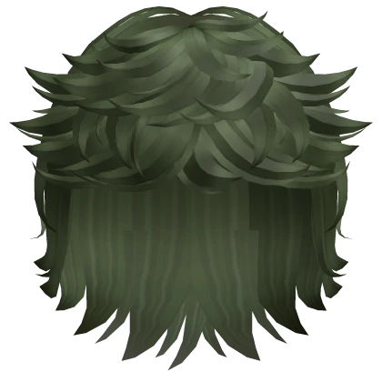 Fluffy Layered Messy Cool Boy Hair (Forest Green) 