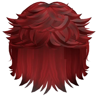 Fluffy Layered Messy Cool Boy Hair (Red) 