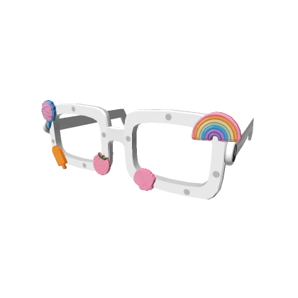 Crocs Jibbitz Glasses - White