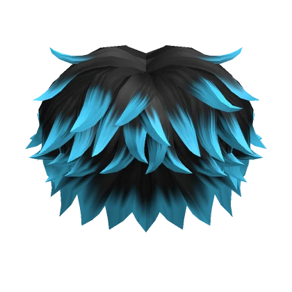 ❗Fluffy Blue Fade Messy