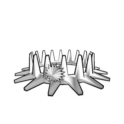 Spikey White Star Crown