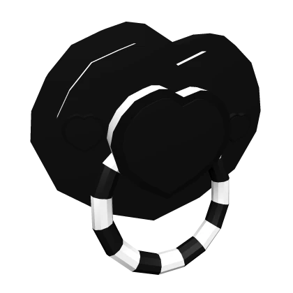 Cute Love Black Pacifier