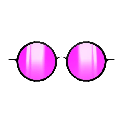 Pink Round Framed Sunglasses