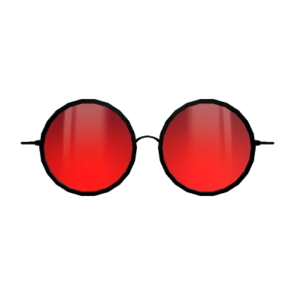 Red Round Framed Sunglasses