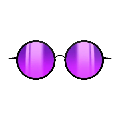 Purple Round Framed Sunglasses