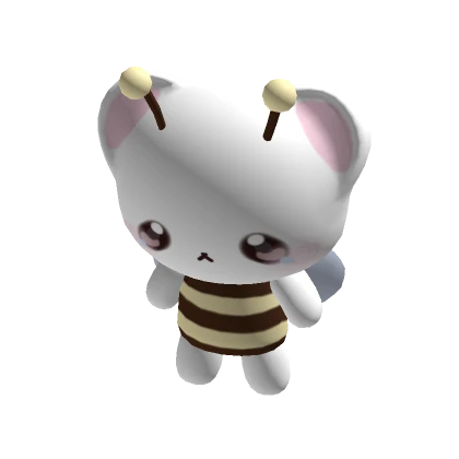 ♡ kawaii white bear bee plush