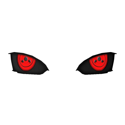 Glowing Uchi Clan Evil Eyes Red