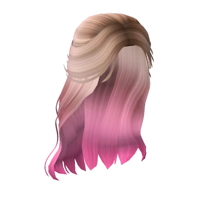 Flower Girl Half Up Wavy Braid in Pink Ombre