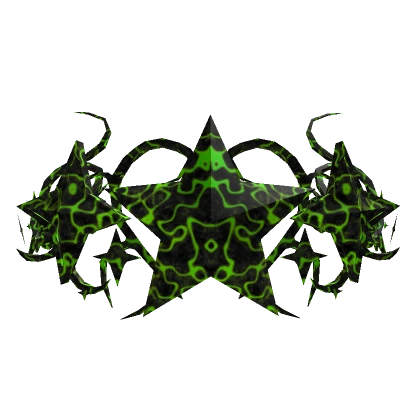 Green Radioactive Star Cyber Sigil Crown