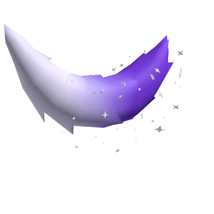 Stardust Purple-White Fluffy Tail With Sparkles