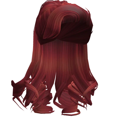 Curly Glam Ponytail in Red