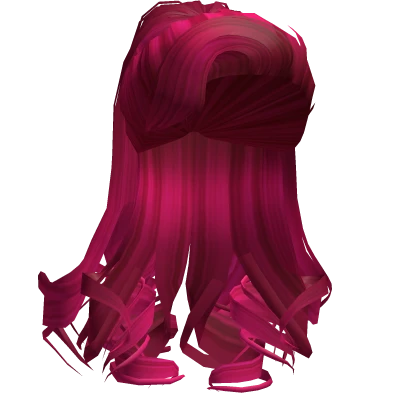 Curly Glam Ponytail in Hot Pink