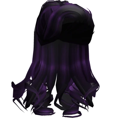Curly Glam Ponytail in Purple Vampire