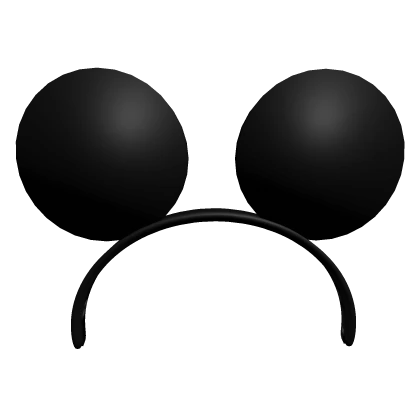 Black Mouse Ears Headband 