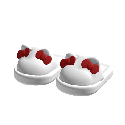 Red Kitty Slippers