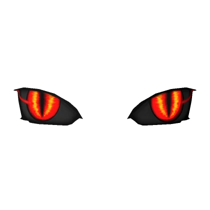 Glowing Evil Cat Eyes Red