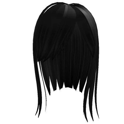 Gothic Hair with side bangs (Black)