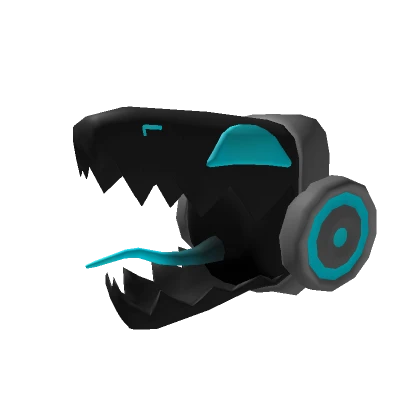 Screaming Protogen Mask Blue