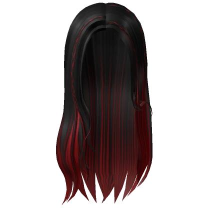 Y2K Diva Hair with Braid Strands - Black & Red