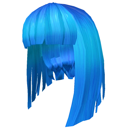 Blue Hime Bob Girl Hair