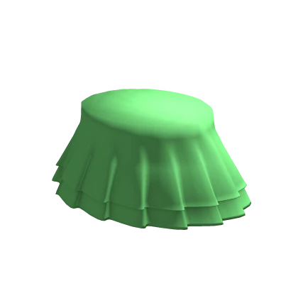 green ruffled y2k mini skirt