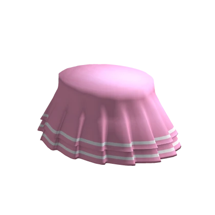 pink anime ruffled mini skirt